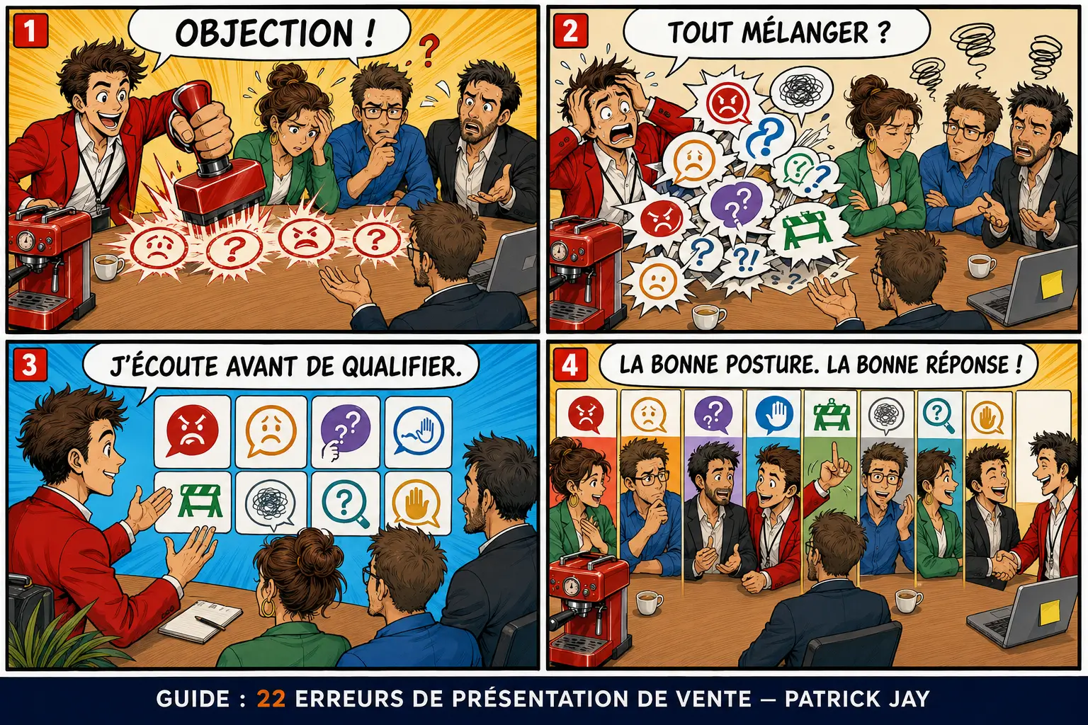 Le présentateur cesse d’étiqueter toute réaction inconfortable comme objection et clarifie sa nature