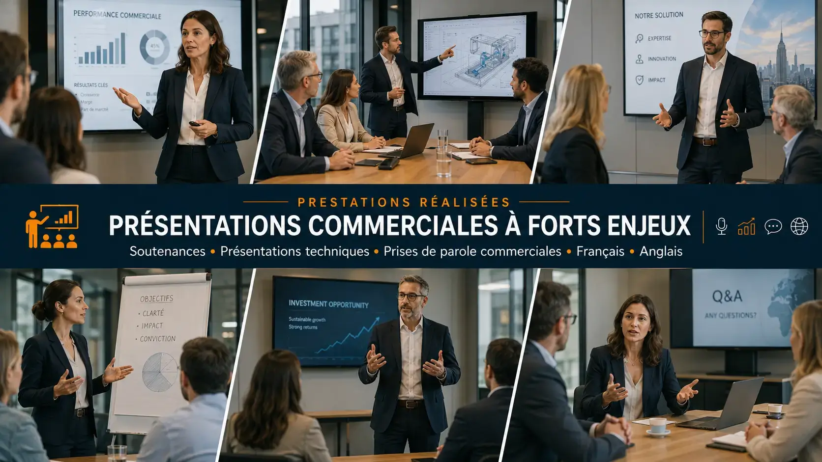 Présentation commerciale suivie d’un échange approfondi avec le client